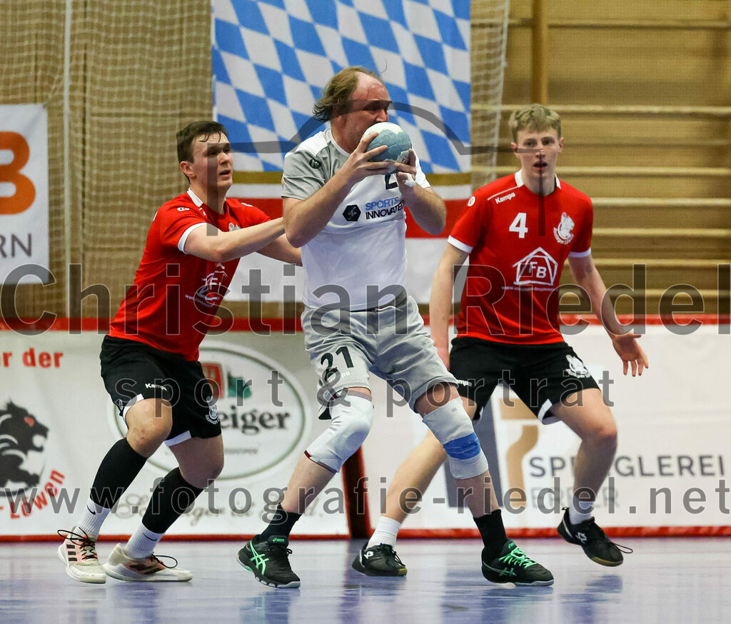 2023-04-01_058_SV_Anzing_gegen_TuS_Prien | Anzing, Deutschland, 01.04.2023:
Handball, Bezirksliga 2022 / 2023, 12. Spieltag, SV Anzing gegen TuS Prien, Endergebnis: 

Foto: Christian Riedel / fotografie-riedel.net