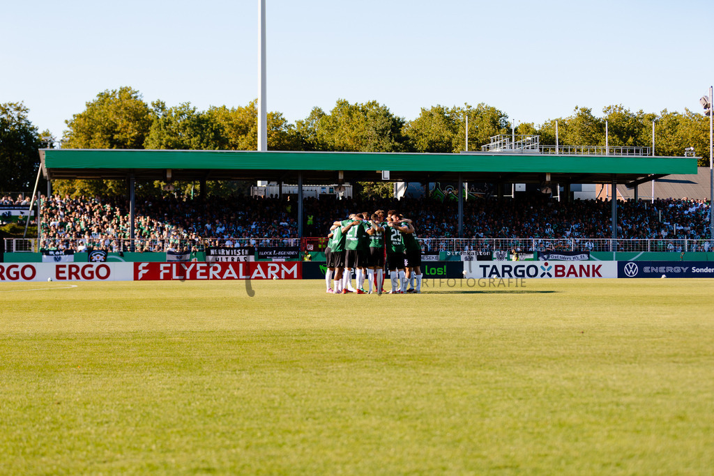 DFB-Pokal 2025/2026, 1. Runde: SC Preußen Münster - Hertha BSC Berlin | Münster, 18.08.2025: DFB-Pokal 2025/2026, 1. Runde, SC Preußen Münster gegen Hertha BSC Berlin im LVM-Preußenstadion in Münster.(Foto: sportfotografie.ms | Markus Paletta) - Realisiert mit Pictrs.com