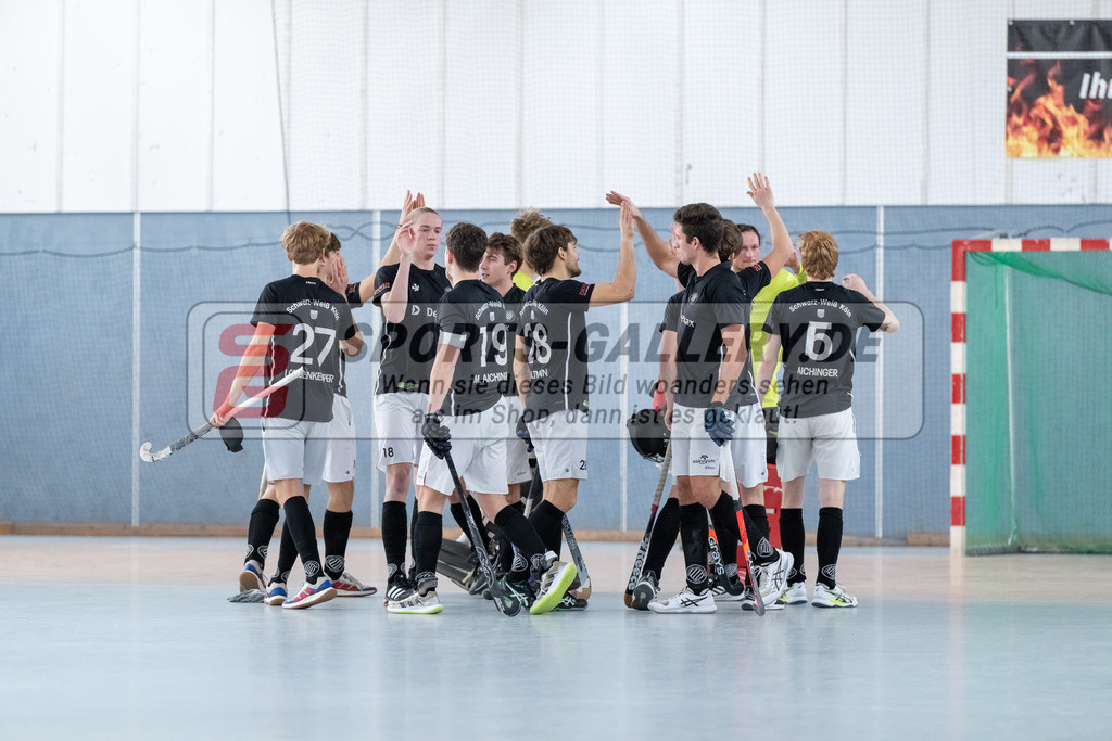 HK_20250202_102267 | 2. Bundesliga Halle Herren Club Raffelberg - Schwarz Weiss Köln am 2.2.2025 Halle am Raffelberg, Duisburg ,
