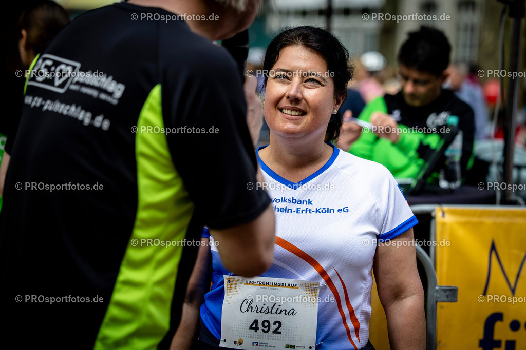 GVG Fruehlingslauf in Frechen, 07.05.2023 | Impressionen vom GVG Fruehlingslauf am 07.05.2023 in Frechen (Nordrhein-Westfalen). Foto: BEAUTIFUL SPORTS/Axel Kohring
