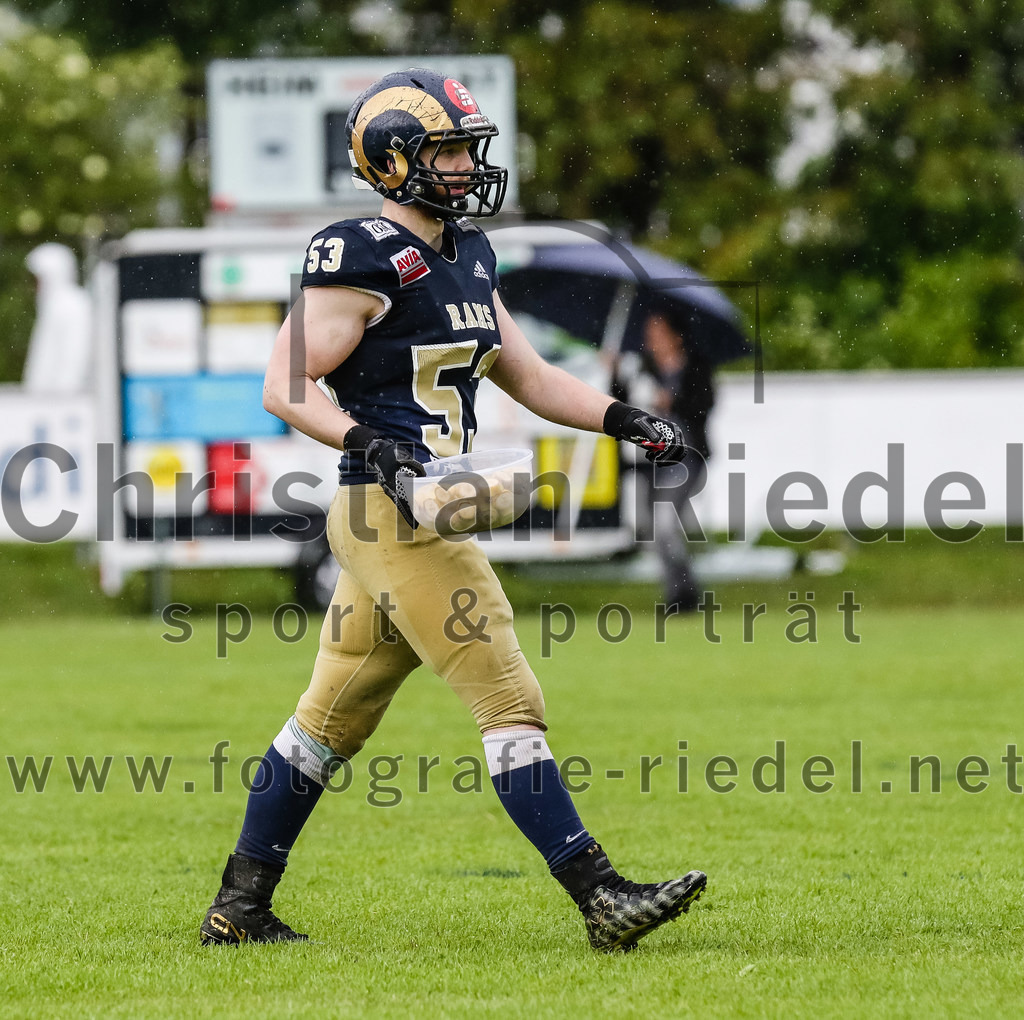 2022-05-29_128_Erding_Bulls_gegen_Nuernberg_Rams | Erding, Deutschland, 29.05.2022:
Fußball, Regionalliga 2022, 5. Spieltag, Erding Bulls gegen Nürnberg Rams, Endergebnis: 10:16

Foto: Christian Riedel / fotografie-riedel.net