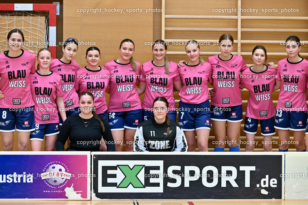 VSV Unihockey Damen vs. FCB München | VSV Unihockey Damen Mannschaftsfoto, VSV Unihockey Damen vs. FCB München, VSV Unihockey Damen vs. FCB München am 24.01.2026 in Villach (Ballspielhalle St. Martin), Austria, (Photo by Bernd Stefan)