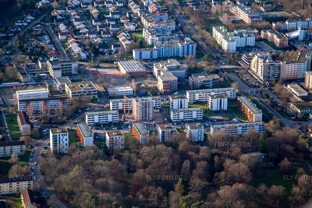 Luftbild: Keltenstraße Dorschbergstr in Wörth am Rhein im Bundesland Rheinland-Pfalz in Deutschland. Foto: IMG_135754.jpg vom 03.01.2023 durch Werner Riehm/FLY-FOTO.de