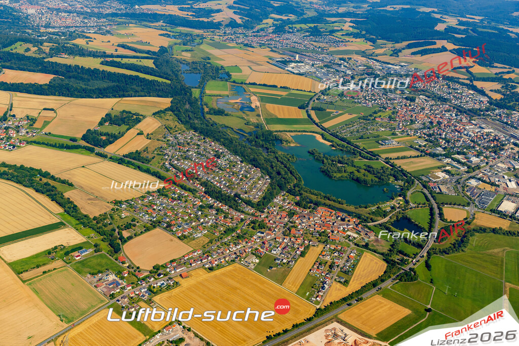 Klassische Luftaufnahme ohne Drohne zeigt:Breitenbach bei Bebra - Die Luftbildaufnahme wurde 2025 vom UL-Flugzeug heraus erstellt ( keine Drohnenaufnahme ) - Hochauflösende Luftaufnahme -Nicht vergleichbar mit Google Maps oder Satelittenbilder- Die Geschenkidee !Mit Lizenz und Bildrechte bestellbar