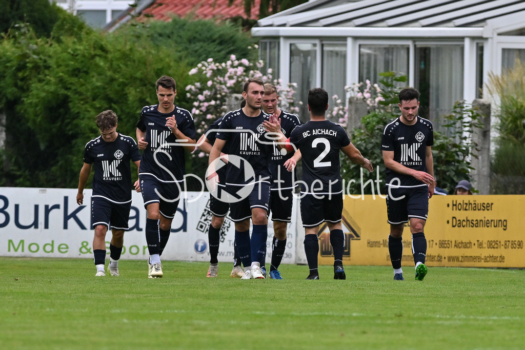 BC Aichach - FC Affing | Jubel nach 1-0 durch BC Aichach #14