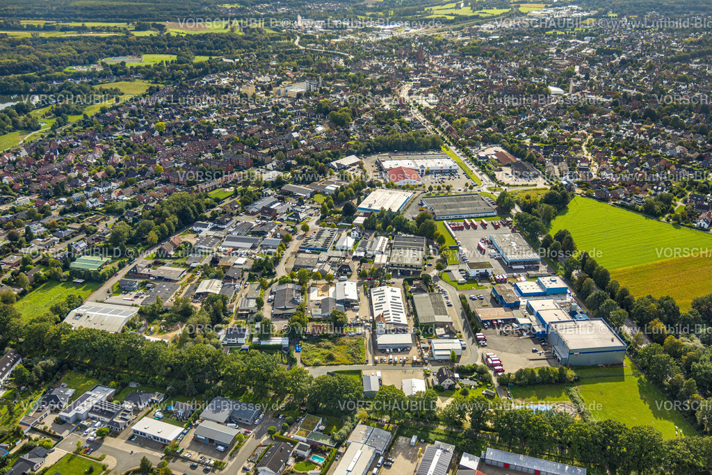 Haltern230905763 | Luftbild, Gewerbegebiet Münsterknapp, Sythen, Haltern am See, Ruhrgebiet Münsterland, Nordrhein-Westfalen, Deutschland