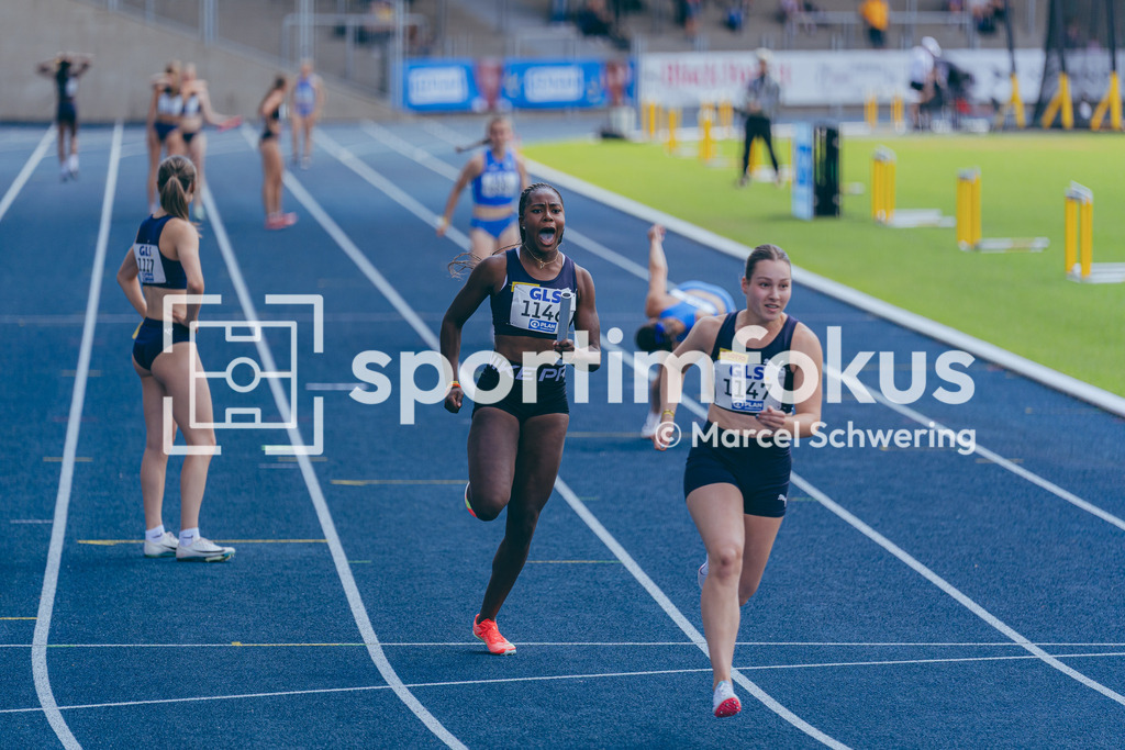 DM U23 U18 Bochum 2026 | Judith Bilepo Mokobe (USC Mainz) und Mara Sophie Schmitz (USC Mainz) bei den Deutschen Meisterschaften der U18 &amp; U23 2026 im Lohrheidestadion in Bochum-Wattenscheid. - Realisiert mit Pictrs.com