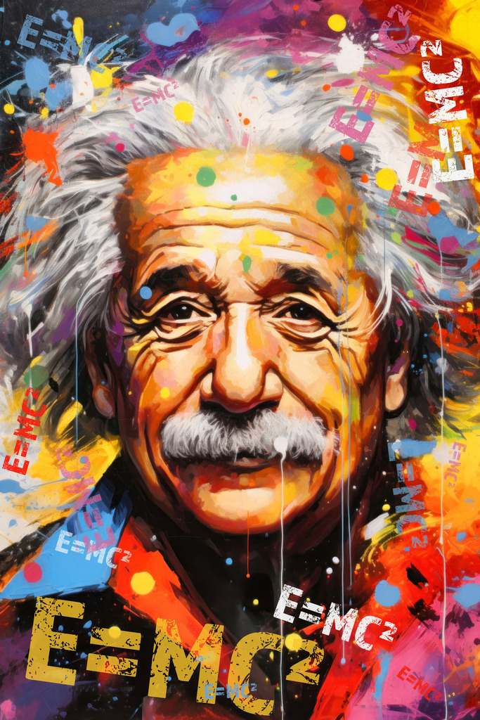 2309018 - Albert Einstein Popart | Modernes Albert Einstein Pop-Art Kunstwerk. 