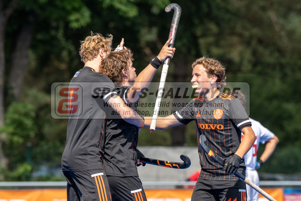 SFE_20230716_0158 | EuroHockey EM U18 Boys 3th 4th Netherlands vs Spain am 16.07.2023 in Krefeld (Gerd-Wellen-Hockeyanlage), Photo: Stephan Fehrmann 2023 (Sports-Gallery)