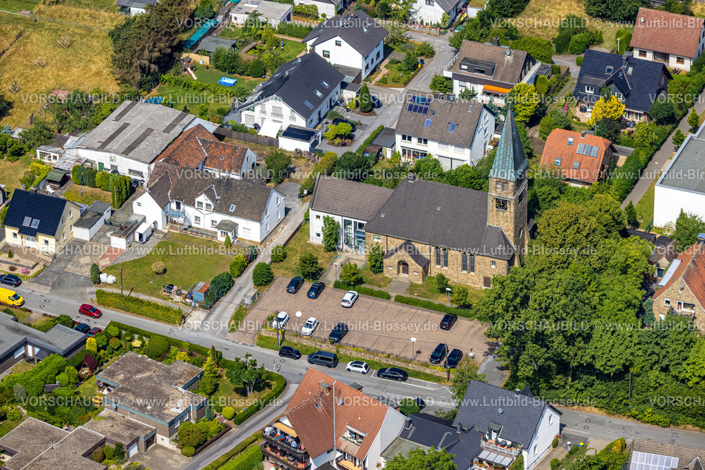 Dortmund220704997 | Luftbild, Kirche Auf dem Höchsten, Holzen, Dortmund, Ruhrgebiet, Nordrhein-Westfalen, Deutschland