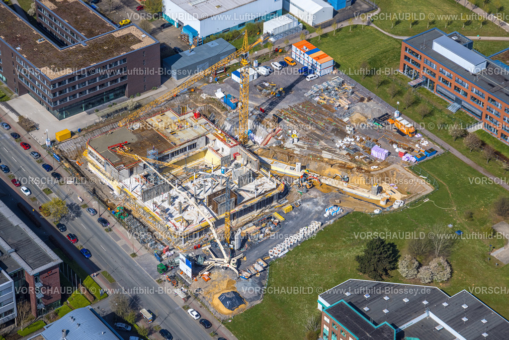 Dortmund220400878 | Luftbild, Technische Universität Dortmund mit Baustelle für das Forschungszentrum CALEDO, Campus Nord, Eichlinghofen, Dortmund, Ruhrgebiet, Nordrhein-Westfalen, Deutschland