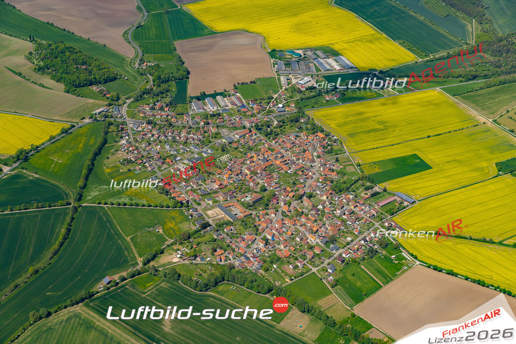 Die Luftaufnahme Haina - Römhild wurde 2022 vom Flugzeug aus (keine Drohne) erstellt. Hohe Auflösung -für große Poster und Wandbilder geeignet - Garantiert!