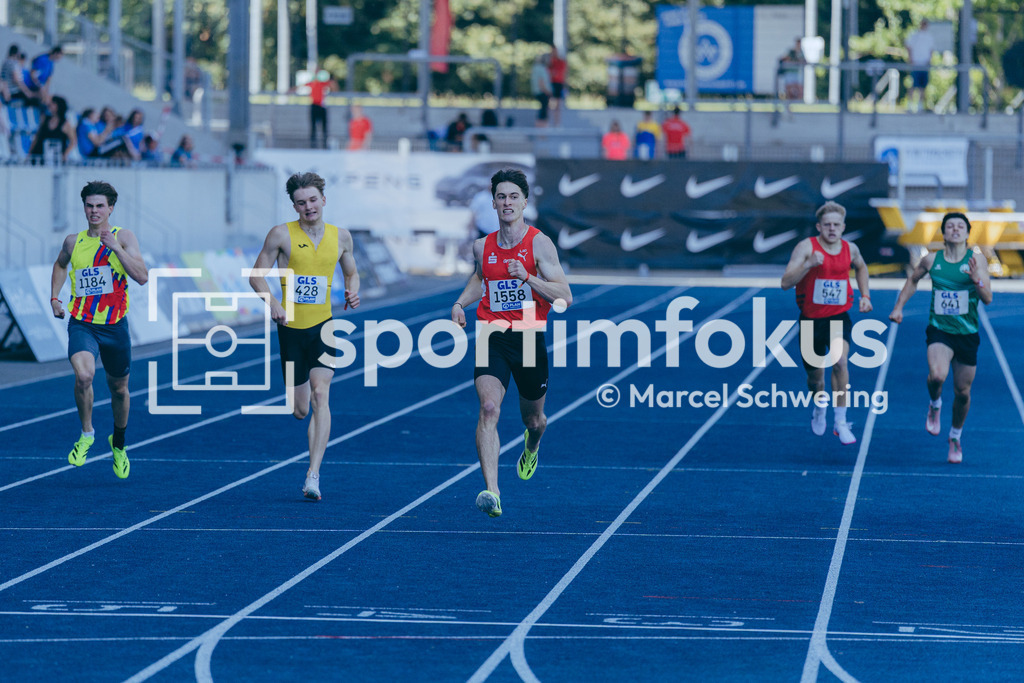 Deutsche Meisterschaften U20 / U16 2026 | Jannis Dettner, LG Olympia Dortmund, 1558, 400-Meter-Lauf, Deutsche Meisterschaften der U20 &amp; U16 2026, Lohrheidestadion Bochum-Wattenscheid, 10.07.2026. Foto: Marcel Schwering / sportimfokus - Realisiert mit Pictrs.com