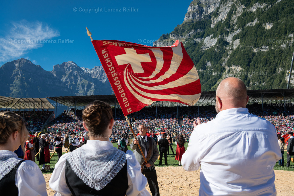 Schwingen -  ESAF Sonntag 2025 | Mollis, 31.8.25, Schwingen - ESAF Sonntag.