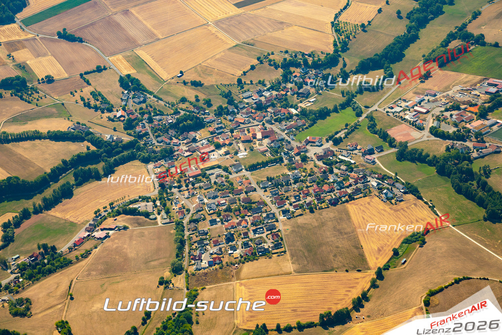 Die Luftaufnahme Morles - Nüsttal wurde 2022 vom Flugzeug aus (keine Drohne) erstellt. Hohe Auflösung -für große Poster und Wandbilder geeignet - Garantiert!