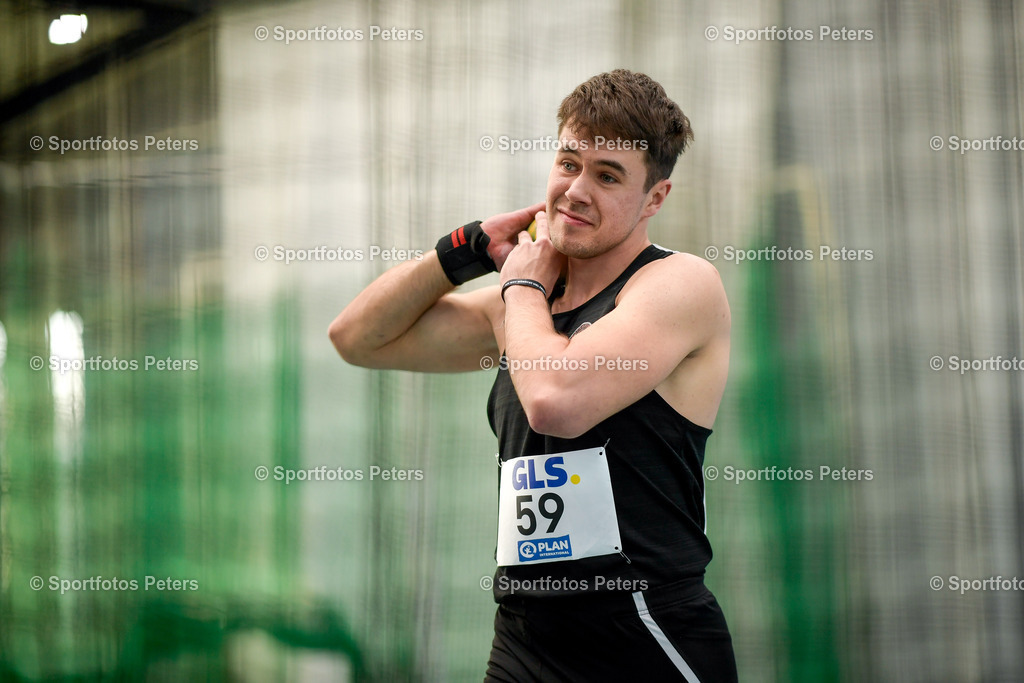 250208_xkaix_DM Mehrkampf_39 | 08.02.2025, xkaix, Leichtathletik 20. Deutsche Meisterschaften, Mehrkampf Halle v.l. Dennis Hannig (Track&amp;Field Tigers) - Realisiert mit Pictrs.com