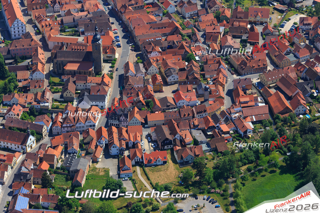 Luftbild von Ritter-von-schmitt-strasse Ebern - Luftaufnahme wurde 2015 von https://frankenair.de mittels Flugzeug (keine Drohne) erstellt - die Geschenkidee