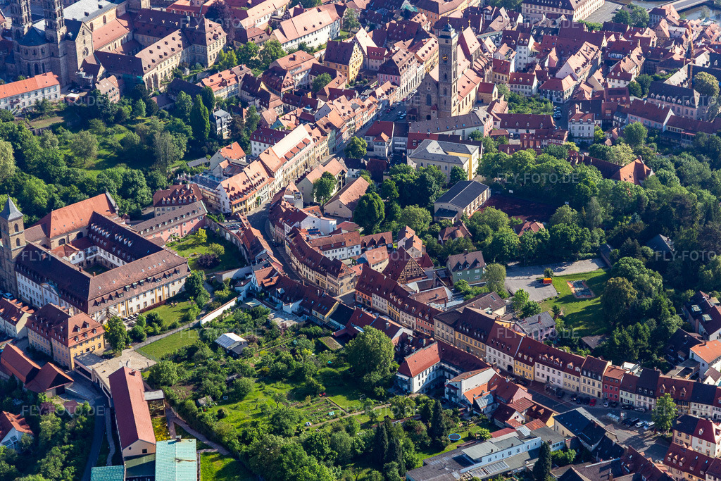 Luftbild: Mittlerer Kaulberg in Bamberg im Bundesland Bayern in Deutschland. Foto: IMG_099801.jpg vom 25.05.2017 durch Werner Riehm/FLY-FOTO.de