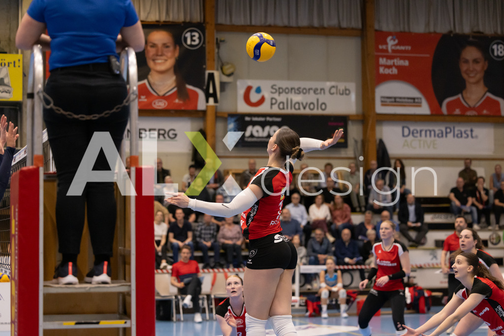 Volleyball I Frauen I Saison 2025-2026 I Volleyball NLA | Women I 1/2 Finals I  VC Kanti Schaffhausen - Sm'Aesch Pfeffingen I 07.03.2026 | 17 Leana Zuvic (CH) (VC Kanti Schaffhausen) - Aussen - Realisiert mit Pictrs.com