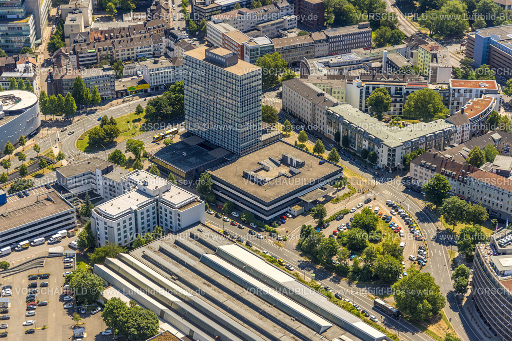 Essen230703113 | Luftbild, Magna Tower oder City Tower Essen, Westviertel, Essen, Ruhrgebiet, Nordrhein-Westfalen, Deutschland