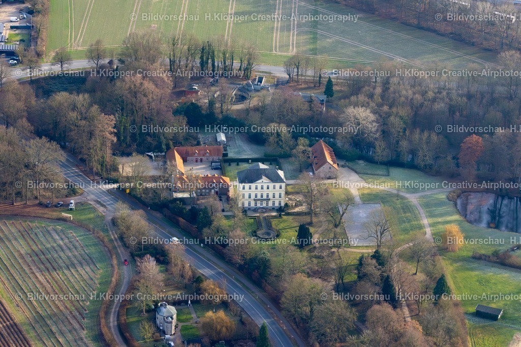 Luftbild Rheurdt-8375 | Luftbildfotografie Palais des Schloss " Schloss Leyenburg " und See Kleiner Parsick in Rheurdt im Bundesland Nordrhein-Westfalen, Deutschland. - Realisiert mit Pictrs.com