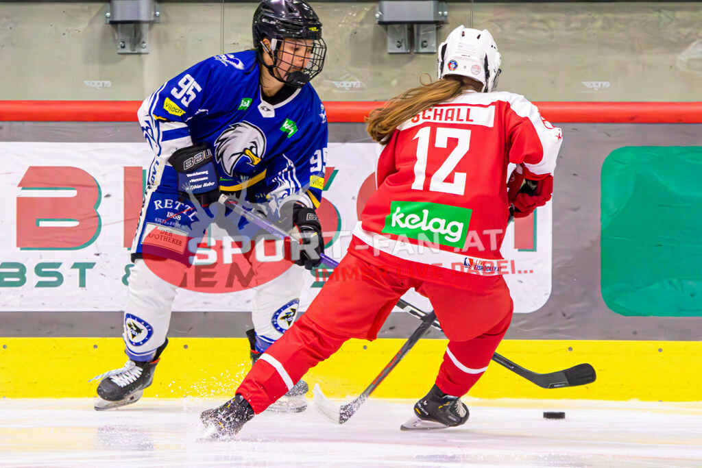 Eishockey DEBL 2023/24 | Eishockey DEBL 2023/24, KAC Frauen - Villach Lady Hawks am 27.09.2023 in Klagenfurt (Heidi Horten Arena), Austria, (Photo by Ernst Krawagner sport-fan.at) - Realisiert mit Pictrs.com