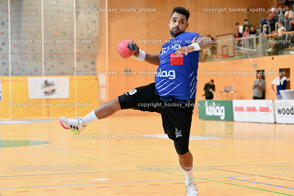 SC Ferlach vs. HC Linz AG 11.10.2023 | #50 GONZALEZ-MARTINEZ Adonis SC Ferlach, SC Ferlach vs. HC Linz AG 11.10.2023, SC Ferlach vs. HC Linz AG am 11.10.2023 in Ferlach (Ballspielhalle Ferlach), Austria, (Photo by Bernd Stefan)