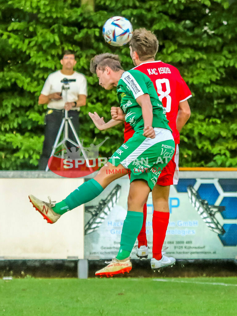 FC KAC - FC Lendorf Kärntner Liga | FC KAC - FC Lendorf am 26.08.2022 in Klagenfurt
(Sportplatz), AUSTRIA, (Photo by Ernst Krawagner sport-fan.at),  - Realisiert mit Pictrs.com