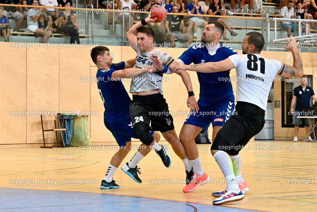 SC Ferlach vs. RK Zagreb 24.8.2023 | #47 Aleks Kavcic, #24 Jovanovic Mladan, #10 Jakov Gojun, #81 Milicevic Adrian