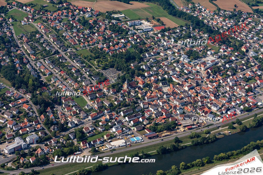 Das Luftbild der Stadt Bischberg wurde 2019 vom Flugzeug heraus erstellt (keine Drohne) Aufnahmehöhe ca.400 Meter- hohe Auflösung- beste Druck-Qualität garantiert!