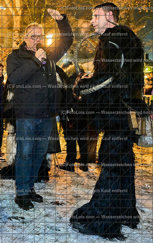ALP9738_Wieselburger ADVENT_Wintersonnenwende_Perchtenlauf | (C)FotoLois.com, Alois Spandl, Wieselburger Advent, Wintersonnenwendfeier mit Umzug durch die Stadt, Sonnenwendfeuer und Perchtenlauf mit Show im Schlosspark, Mitwirkung der Partnergemeinde EINBECK, Sa 17. Dezmber 2022.