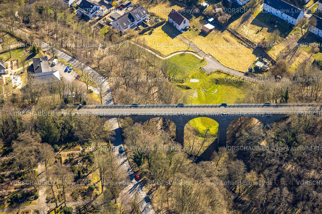 Wetter250303655 | Luftbild, Eisenbahnviadukt Elbschetal-Radweg, Wengern, Wetter, Ruhrgebiet, Nordrhein-Westfalen, Deutschland