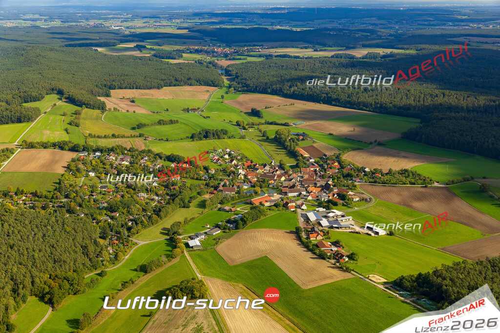 Altershausen Münchsteinach Bild- Das Luftbild wurde 2025 vom UL-Flugzeug heraus erstellt ( keine Drohne ) - Hochauflösende Luftaufnahme -Nicht vergleichbar mit Google Maps oder Satelittenbilder- Die Geschenkidee !Mit Lizenz und Bildrechte bestellbar