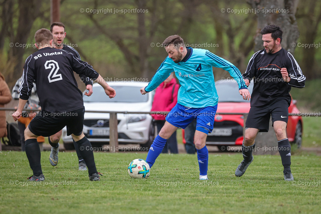 BQ3I6319 | 06.04.2023; Kreisliga B Wetzlar; Rasenplatz Katzenfurt; SF Katzenfurt - SG Biskirchen/Ulmtal; Ergebnis: 6:0 (2:0)
