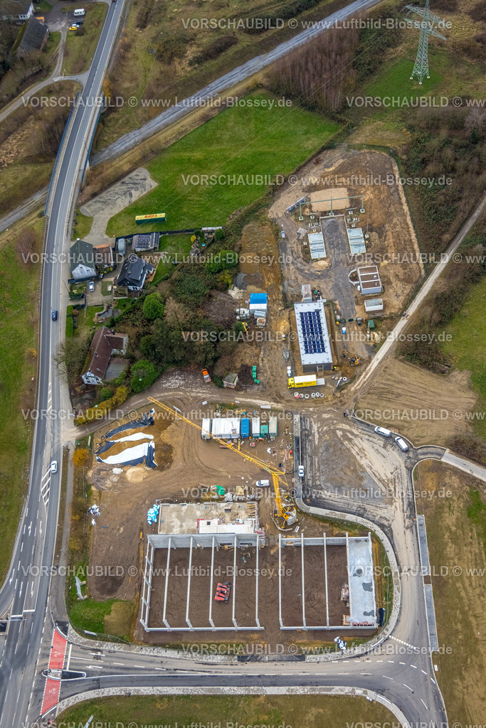 Heiligenhaus251201381 | Luftbild, Innovationspark Heiligenhaus Ratinger Straße, Erschließung  Baustelle und Neubau, Hofermühle, Heiligenhaus, Bergisches Land, Nordrhein-Westfalen, Deutschland