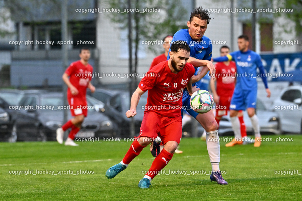 SAK vs. KAC 1909 | #24 Luka Gajic SAK, #8 Emil Mujakovic KAC, SAK vs. KAC 1909, SAK vs. KAC 1909 am 17.04.2025 in Klagenfurt (Sportpark Welzenegg), Austria, (Photo by Bernd Stefan)