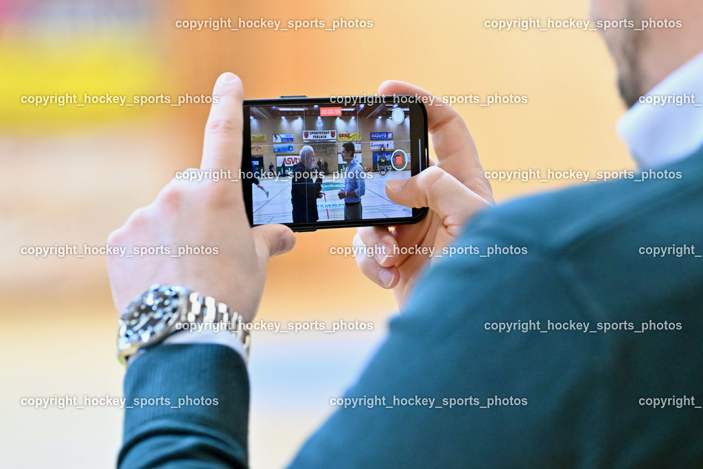 SC Ferlach vs. ALPLA HC Hard 2.3.2024 | Stadtrat Ferlach Dominic Keuschnig, SC Ferlach vs. ALPLA HC Hard 2.3.2024, SC Ferlach vs. ALPLA HC Hard am 02.03.2024 in Ferlach (Ballspielhalle Ferlach), Austria, (Photo by Bernd Stefan)