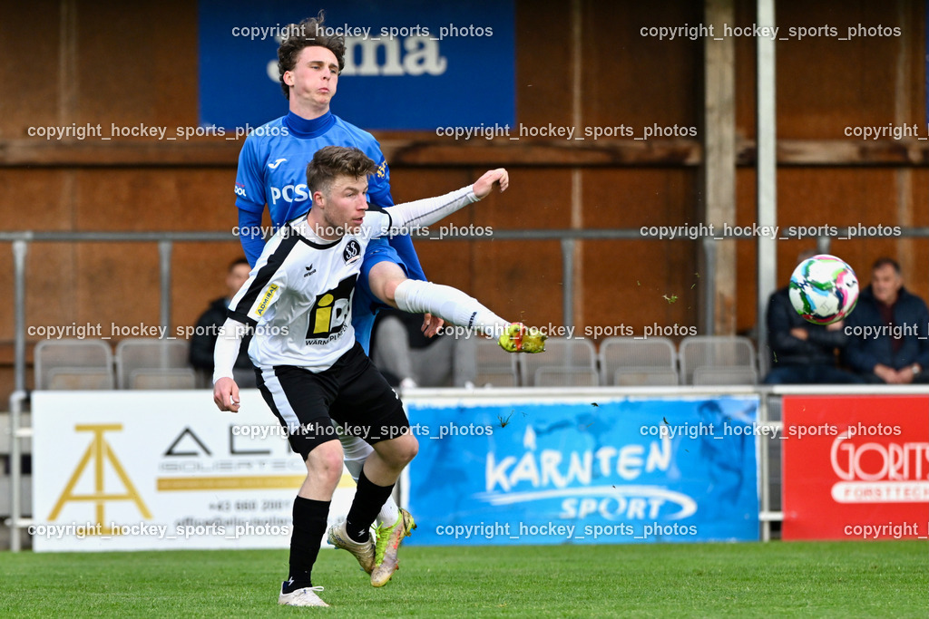 SAK vs. SV Spittal Drau 1921 | #39 Fabian Hoi SV Spittal, #17 Jan Sasa Ogris-Martic SAK, SAK vs. SV Spittal Drau 1921, SAK vs. SV Spittal Drau 1921 am 23.05.2025 in Klagenfurt (Sportpark Welzenegg), Austria, (Photo by Bernd Stefan)