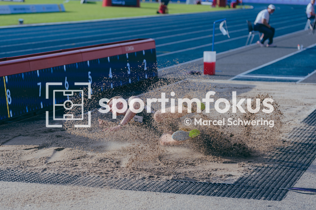 Deutsche Meisterschaften der Frauen und Männer 2026 | Luka Herden, LG Brillux Münster, Weitsprung, Deutsche Meisterschaften der Frauen und Männer 2026, Lohrheidestadion Bochum-Wattenscheid, 25.07.2026. Foto: Marcel Schwering / sportimfokus - Realisiert mit Pictrs.com