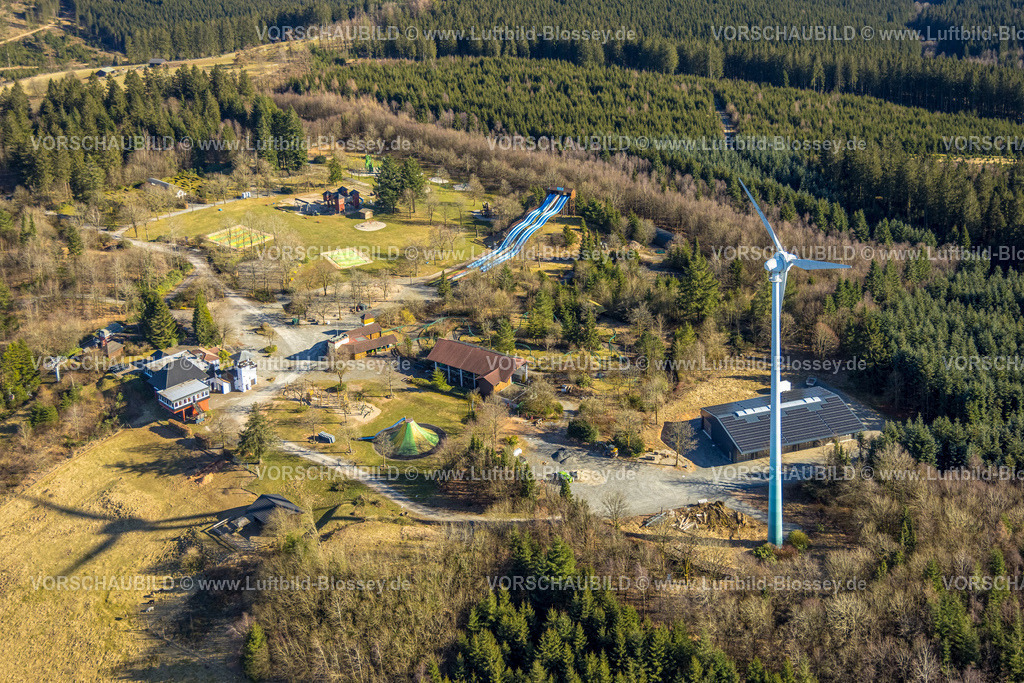 Kirchhundem250308731Rinsecke_PanoramaPark | Luftbild, Panorama Park Sauerland, Freizeitpark mit Attraktionen, Wellenreiter Rutsche, Rinsecke, Kirchhundem, Sauerland, Nordrhein-Westfalen, Deutschland