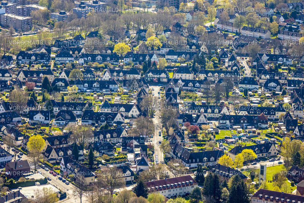 Dortmund220400824 | Luftbild, Zechensiedlung Oberdorstfeld mit Karlsglückstraße, Dorstfeld, Dortmund, Ruhrgebiet, Nordrhein-Westfalen, Deutschland