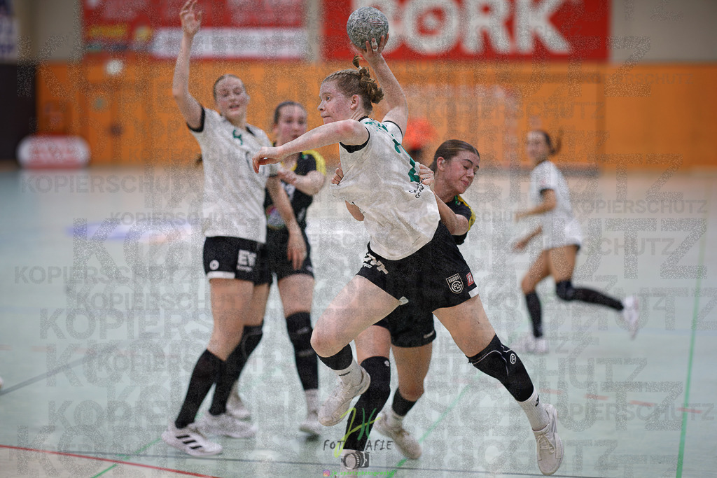 Quali-Turnier JBL wJA; Frisch Auf Göppingen - HC Rödertal | Quali-Turnier JBL wJA; Frisch Auf Göppingen - HC Rödertal am 31.05.2025 in Oberkleen (Weidig-Halle)Photo © 2025 - Jörg Heinrich - Realisiert mit Pictrs.com