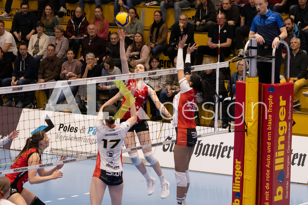 Volleyball I Frauen I Saison 2025-2026 I Volleyball NLA | Women I 1/4 Finals I VC Kanti Schaffhausen - BIWI Volleyball Franches-Montagnes I 21.02.2026 | 14 Josipa Marković (HR) (VC Kanti Schaffhausen) – Aussen - Realisiert mit Pictrs.com