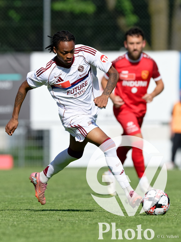 Lancy FC  v Servette FC M-21  - 1ere ligue Classic  | Geneva, Switzerland - April 25 : during the 1ere ligue Classic  match between Lancy FC  and Servette FC M-21  at Stade de Marignac on April 25 , 2026 in Geneva, Switzerland.