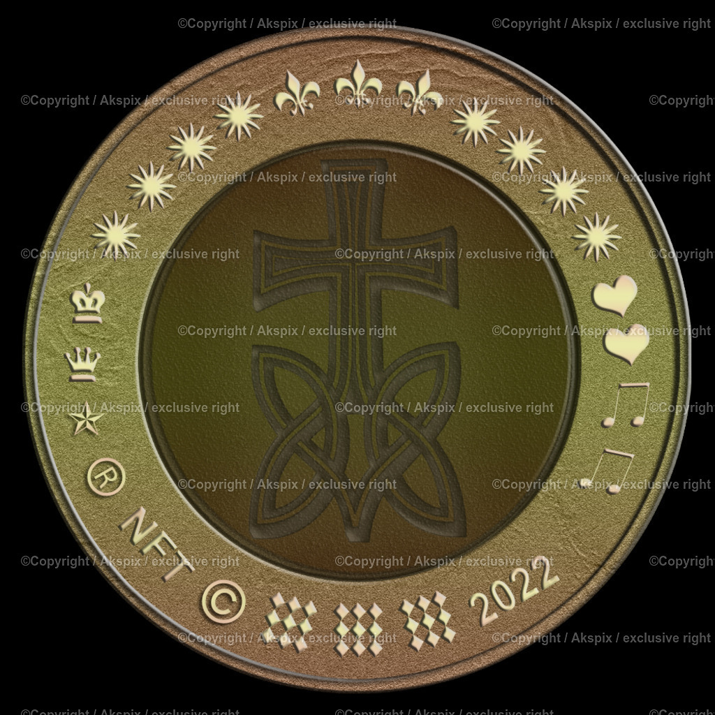 NFTs_Coin-Cross-2022 | Die Bildagentur Akspix ist eine Online-Bildagentur und bietet professionelles und kreatives Bildmaterial Royalty free und Rights Managed. Bildarchiv Akspix bietet eine große Auswahl an kreativen und klassischen Motiven.Frankfurt Fotograf, Fotoshooting