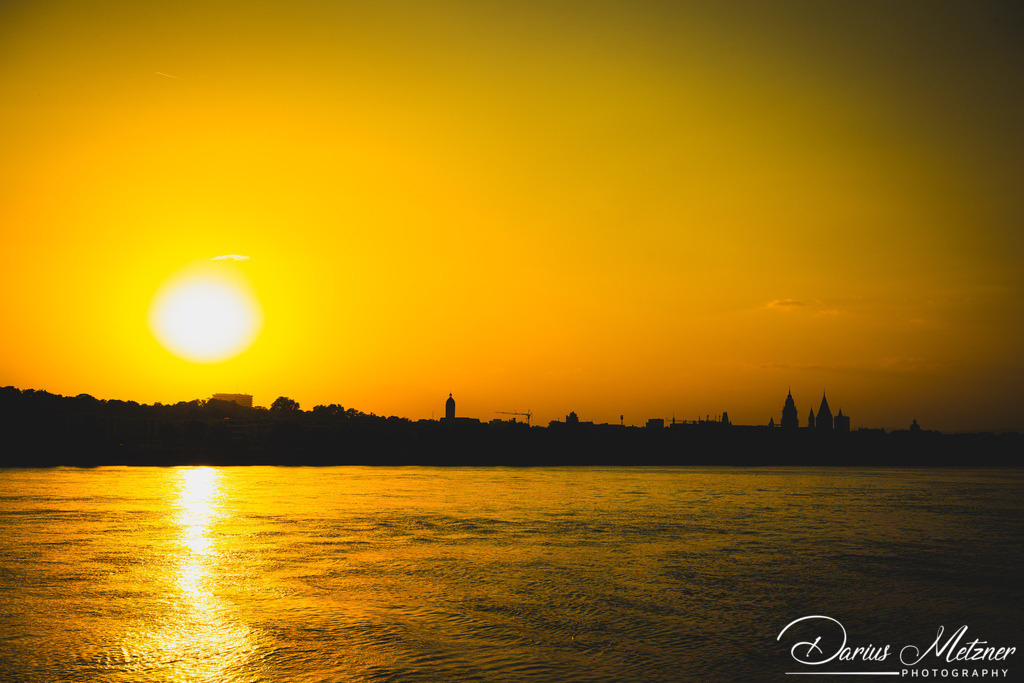 Sonnenuntergang in Mainz | Sonnenuntergang in Mainz fotografiert aus Mainz-Kastel