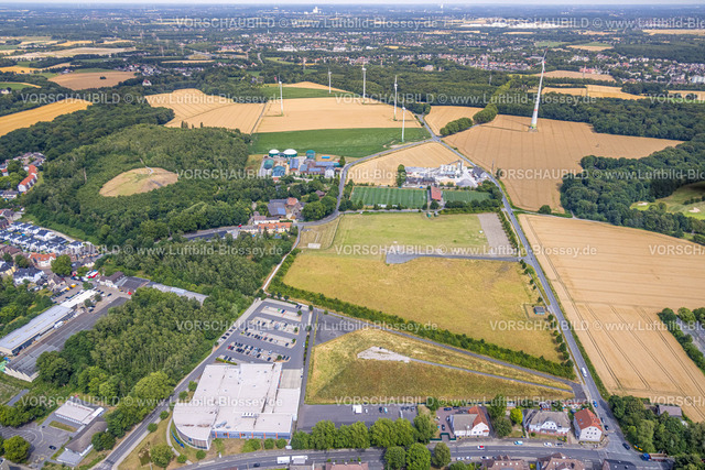 Castrop-Rauxel220706697 | Luftbild, Edeka Supermarkt, Freifläche Graf Schwerin, Windräder, Rauxel, Castrop-Rauxel, Ruhrgebiet, Nordrhein-Westfalen, Deutschland