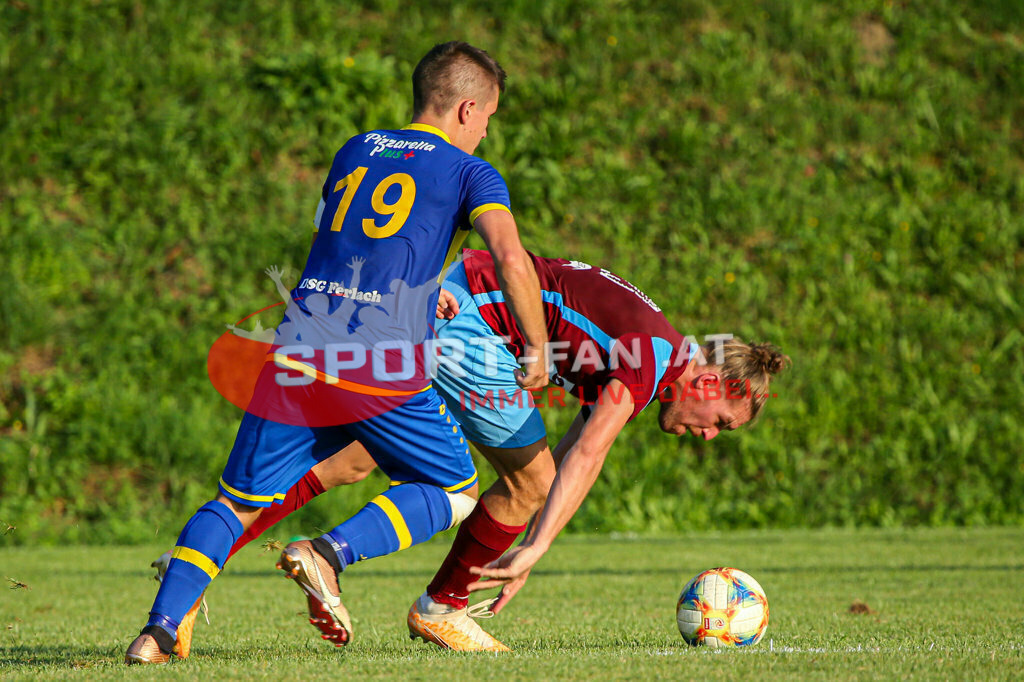 SK Maria Saal - DSG Ferlach 2-3, Unterliga Ost | Thomas Schmautz (DSG Ferlach #19) Daniel Wernig (SK Maria Saal,K #23) SK Maria Saal - DSG Ferlach 2-3 am 22.08.2023 in Maria Saal
(Sportplatz), Austria, (Photo by Ernst Krawagner sport-fan.at) - Realisiert mit Pictrs.com