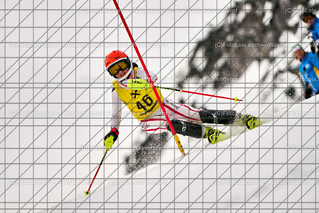 ALP8173_NOe-Kinder-LM_SL-I_Hochkar_MoeserKapfenberger Judith | (C)FotoLois.com, Alois Spandl. NÖ Kinder-Landesmeisterschaft, SLALOM im Draxlerloch am Hochkar, erster Lauf, So 18. Februar 2024.