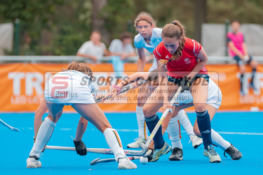 HK_20230715_102581 | Euro Hockey WU18 SF1 Belgium vs England Championship Girls &amp; Boys am 15.7.2023 CHTC , Krefeld ,